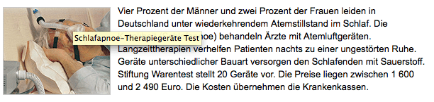 Schlafapnoe Gerät FT