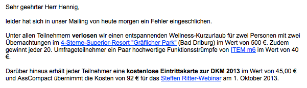 Reise Gewinn