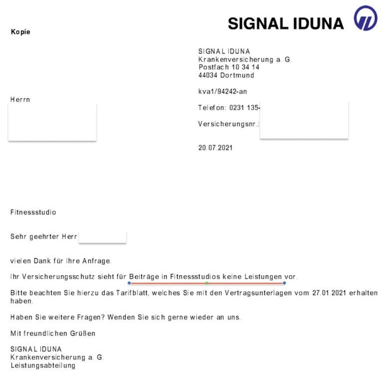 Signal Iduna / Dt. Ring eigene Bedingungen nicht verstanden? [UPDATE