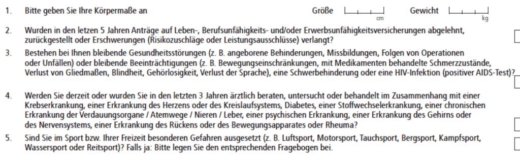 HDI Aktion Gesundheitsfragen 2014