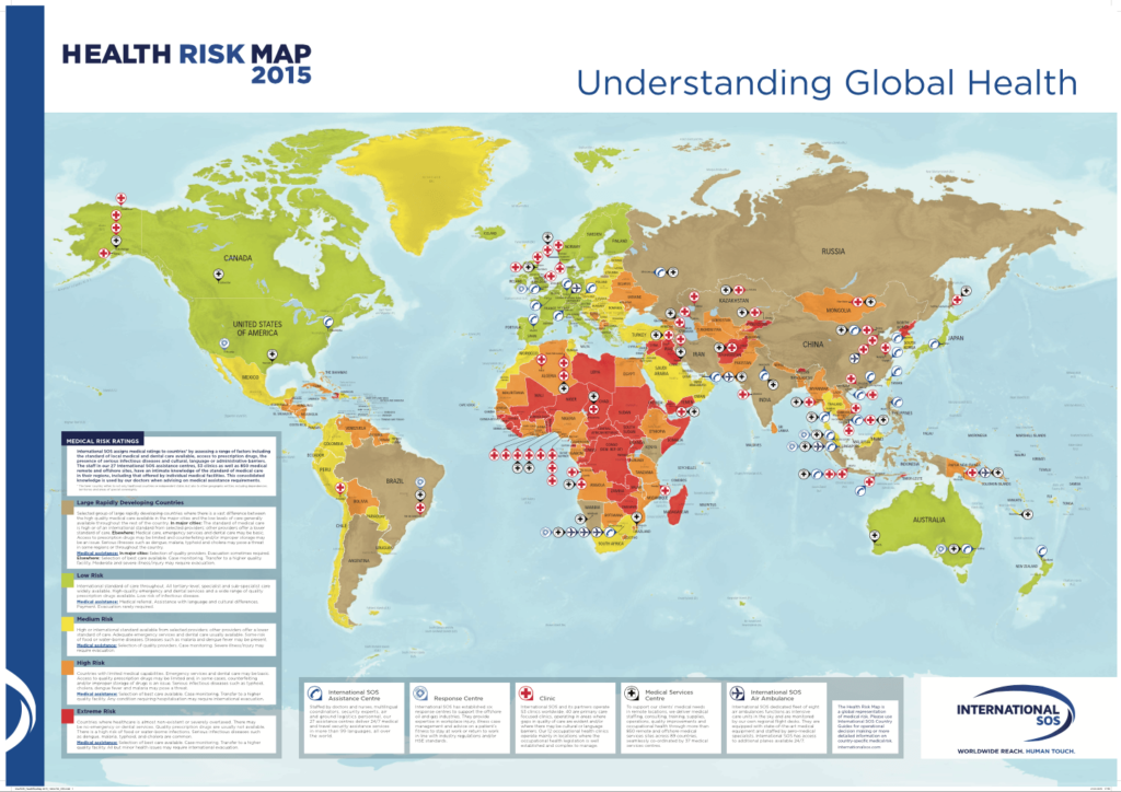Health Map 2015 (c) International SOS