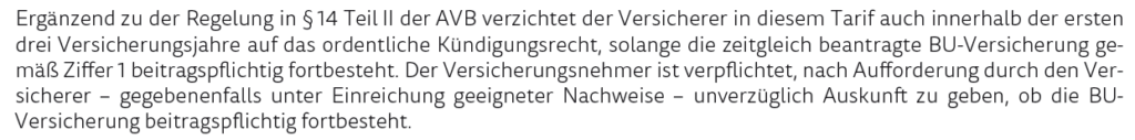 ARAG KT plus Kündigungstecht AVB