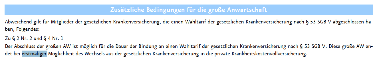 Central Anwartschaft Auszug Bedingungen Aktivierung