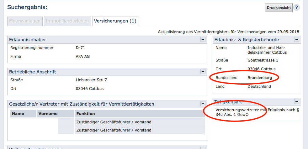 Focus Money Maklertest mit Versicherungsvertretern, Focus Top Versicherungsmakler