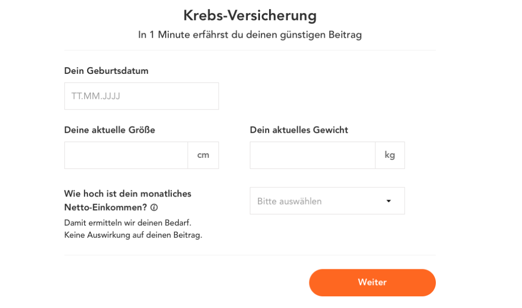 Krebsversicherung Krebsschutzbrief