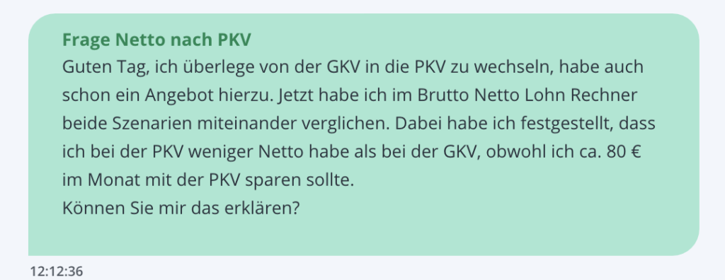 PKV GKV Wechsel Lohnsteuer