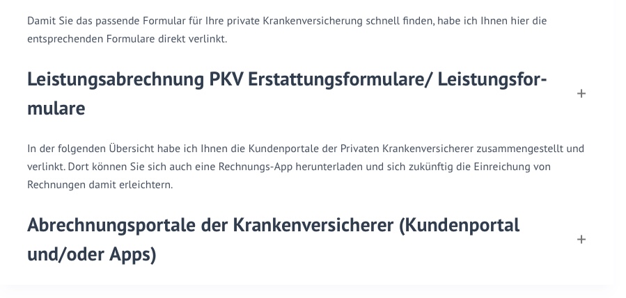 pkv Rechnung einreichen formulare