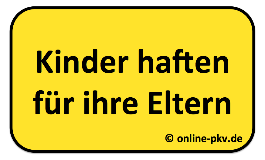 Pflege Kinder haften für Ihre Eltern