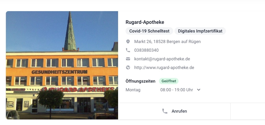 Digitaler Impfpass Rügen Apotheke