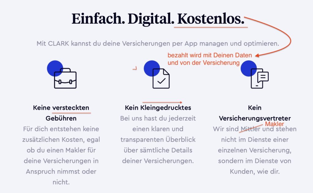 Clark App Werbung ehrlich