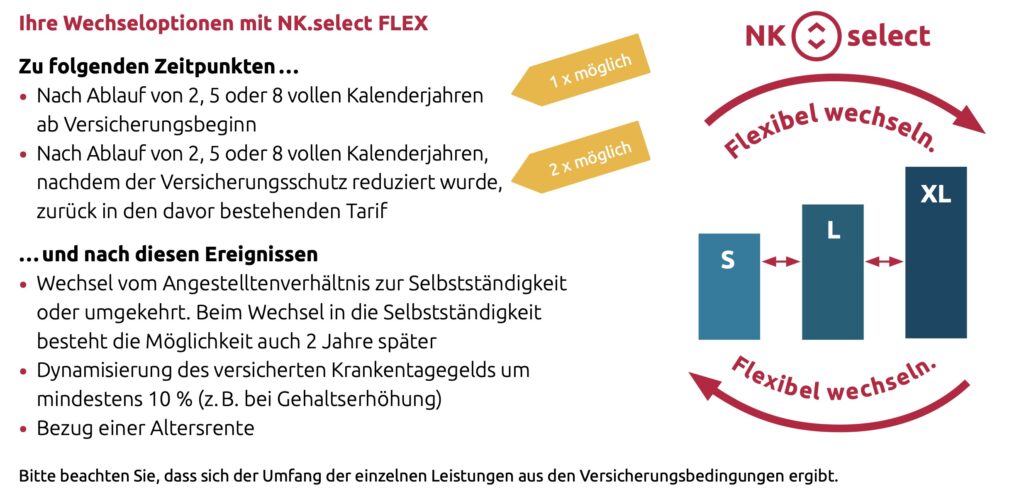 NK.select FLEX Hallesche Optionstarif, Hallesche NK.flex Optionsbaustein