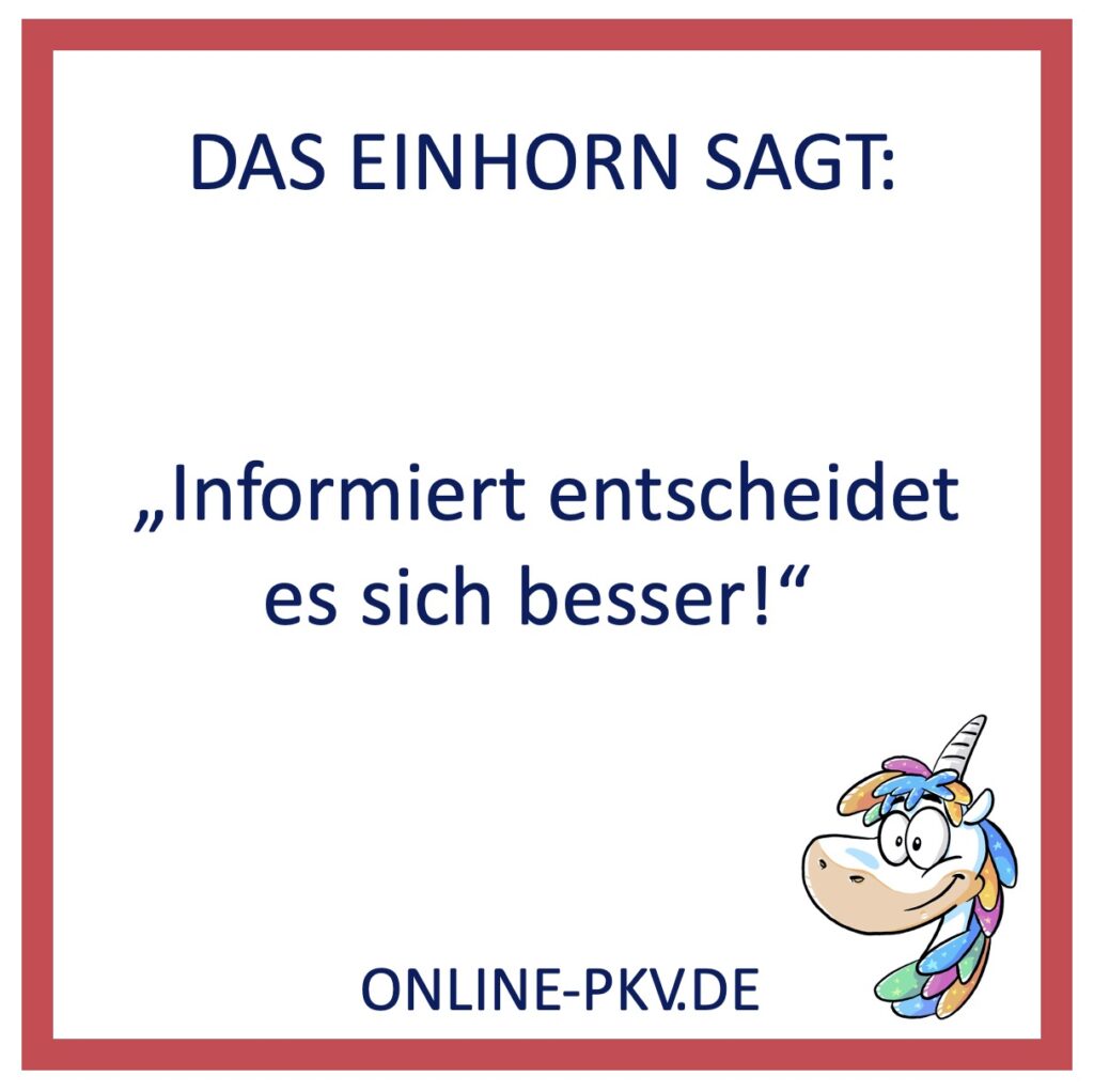 das Einhorn sagt, informiert entscheidet es sich besser, versicherungsfrei ab Januar 